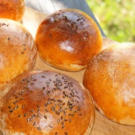 Булочки для гамбургеров, 100 гр.